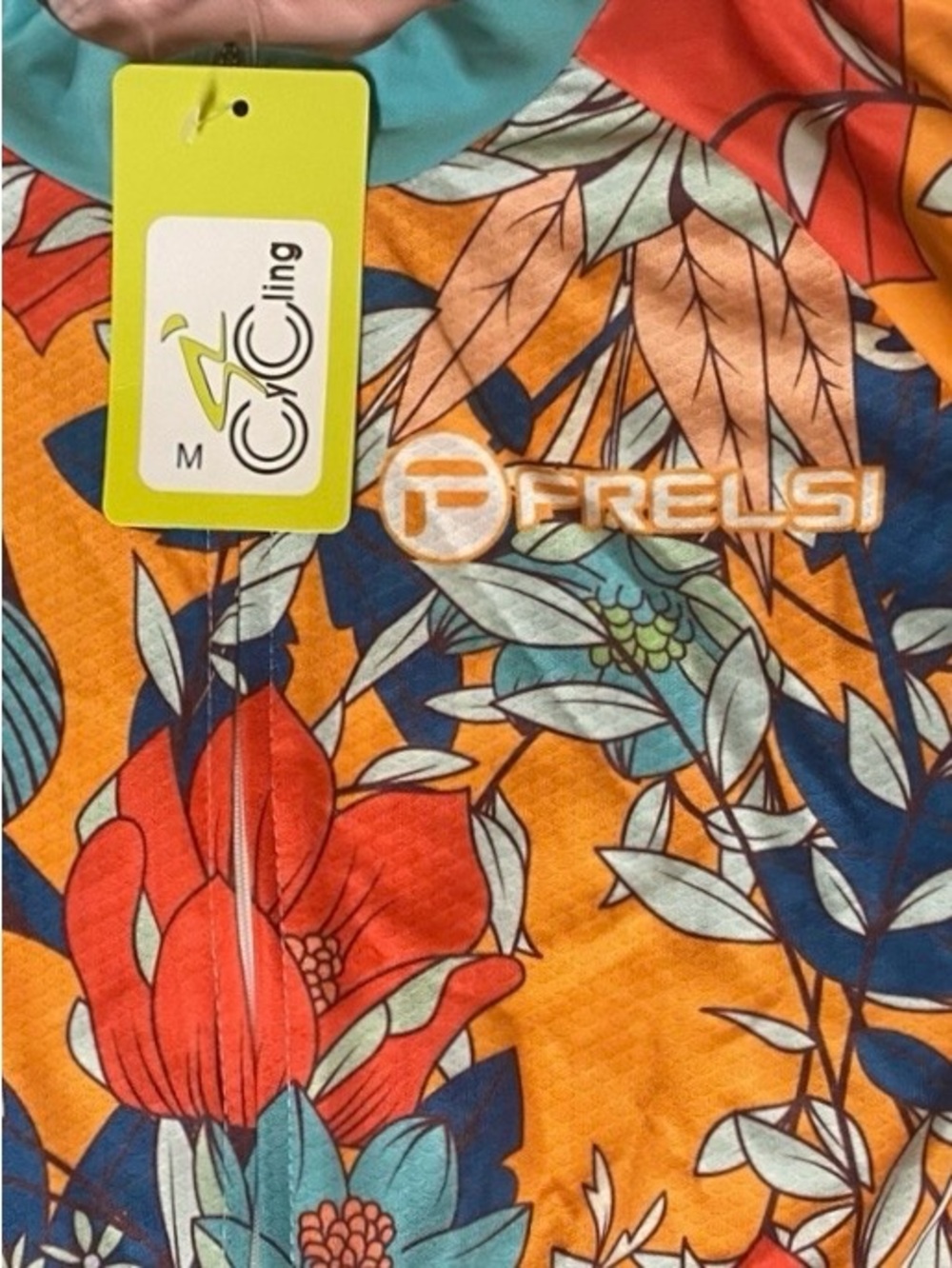 FRELSI TROPICAL FUSION WOMEN’S LONG SLEEVE CYCLING JERSEY SIZE MEDIUM - Picture 2 of 12